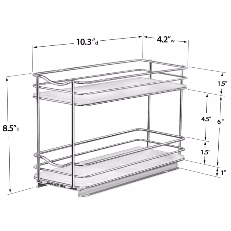2 Packs Pull Out Spice Rack dimensions