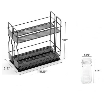 SpaceAid Pull Out Spice Rack Dimension