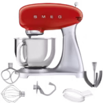 Smeg 50s Retro Style 5 Quart Stand Mixer, a beautifully designed and quiet-performing mixer in a classic (Color) finish.