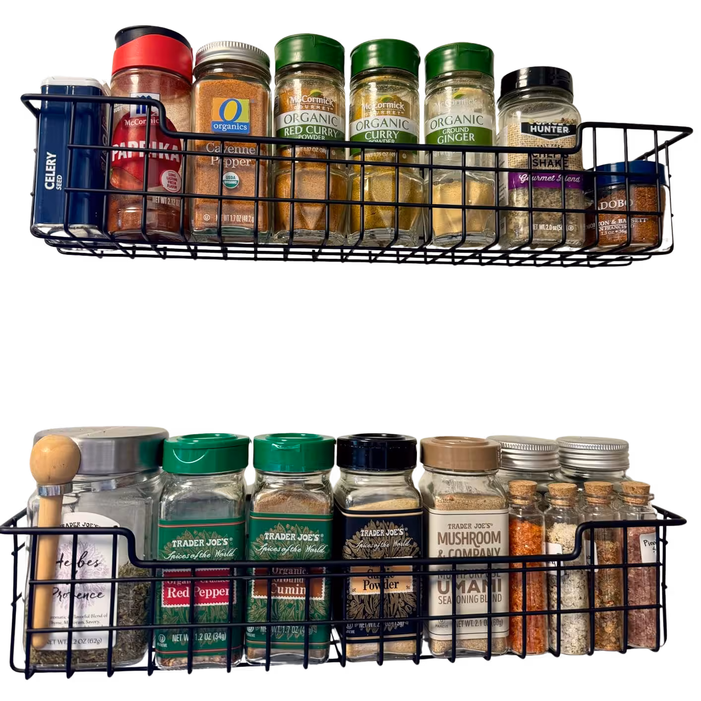 SpaceAid Spice Rack Organizer with 28 Spice Jars