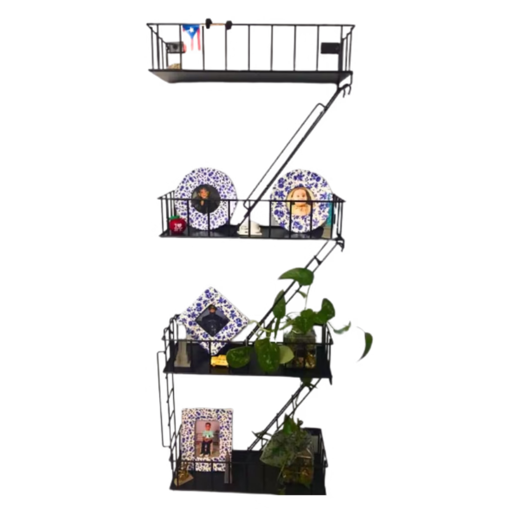 Decorative Metal Trinket Shelves