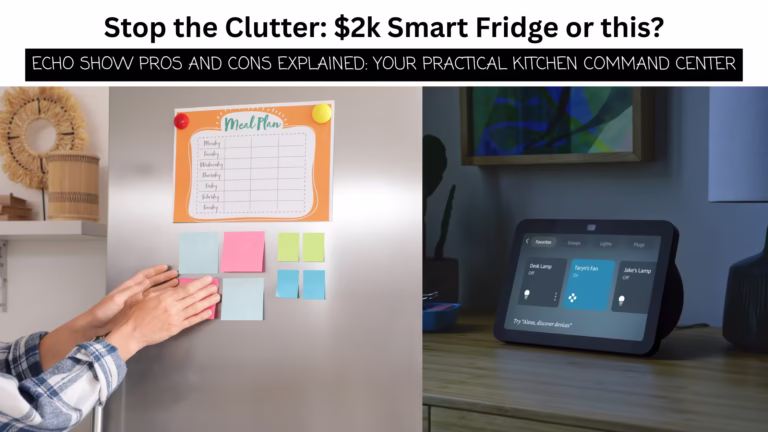 Read more about the article Echo Show Pros & Cons Explained: A Practical Smart Fridge Alternative
