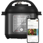 Instant Pot Pro Plus with Wi-Fi connectivity and mobile app control interface.